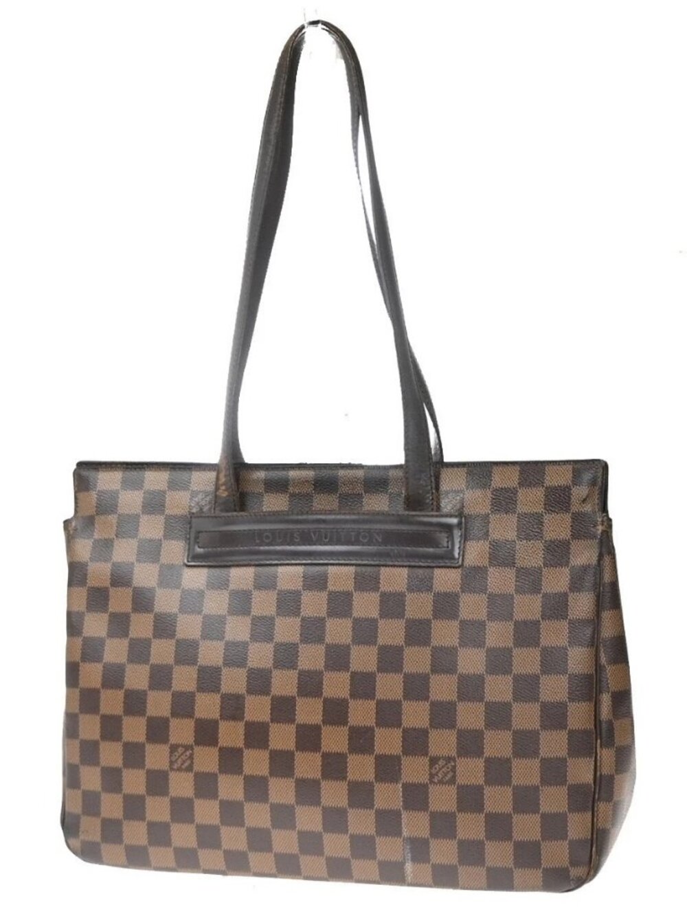 LOUIS VUITTON Parioli PM Shoulder Bag Damier Ebene Leather Brown N51123 32KC781